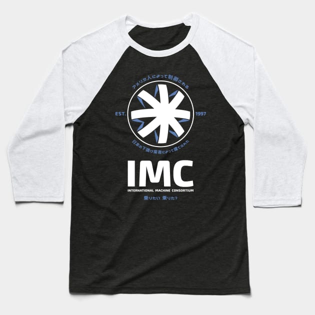 CONTACT IMC INTERNATIONAL MACHINE CONSORTIUM MOVIE LOGO Baseball T-Shirt by vincentcarrozza